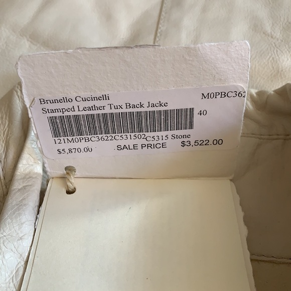 Brunello Cucinelli Leather Jacket - Picture 8 of 9